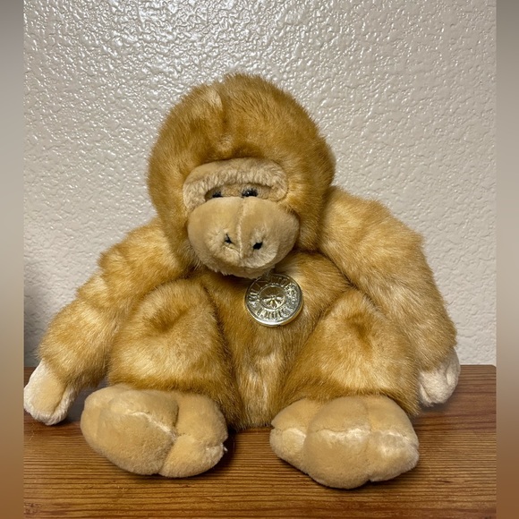 Monkey Chimpanzee Chimp Plush Stuffed Animal Toy 8” x 8” - Picture 5 of 9